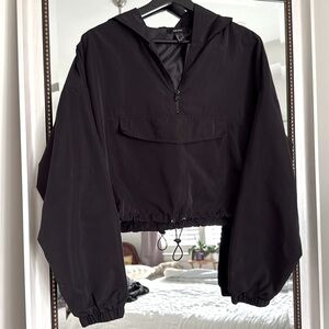 Women's Black Hooded Jacket size L